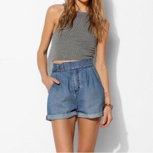 BDG High-Rise Belted Denim Shorts 2